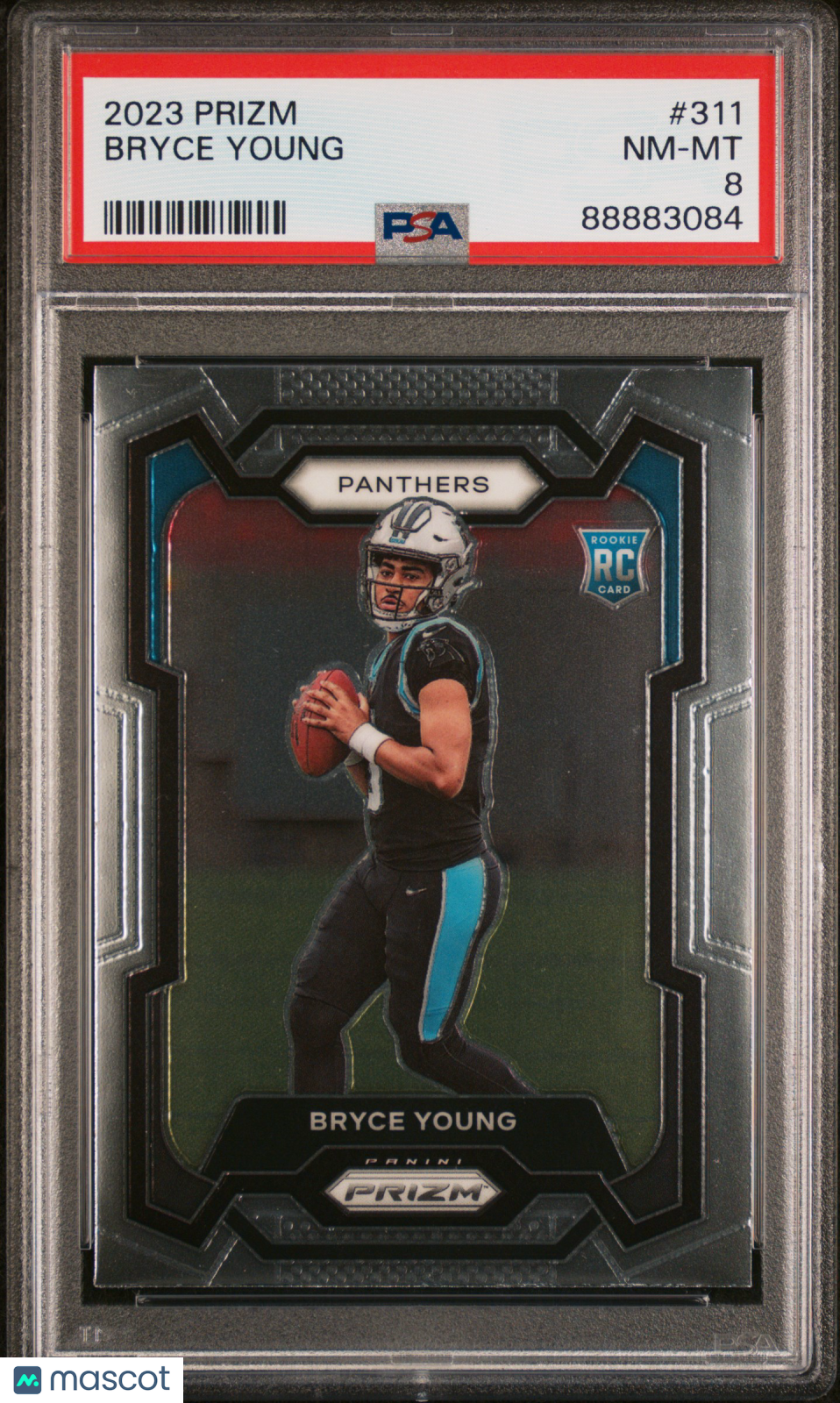 2023 Panini Prizm Bryce Young Rookie #311 PSA 8 Carolina Panthers - Graded Sports Cards