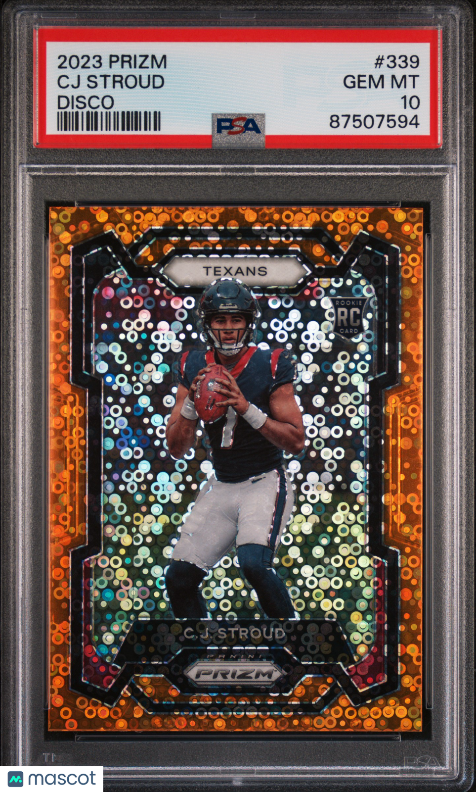 2023 Panini Prizm CJ Stroud Disco #339 PSA 10 - Graded Sports Cards