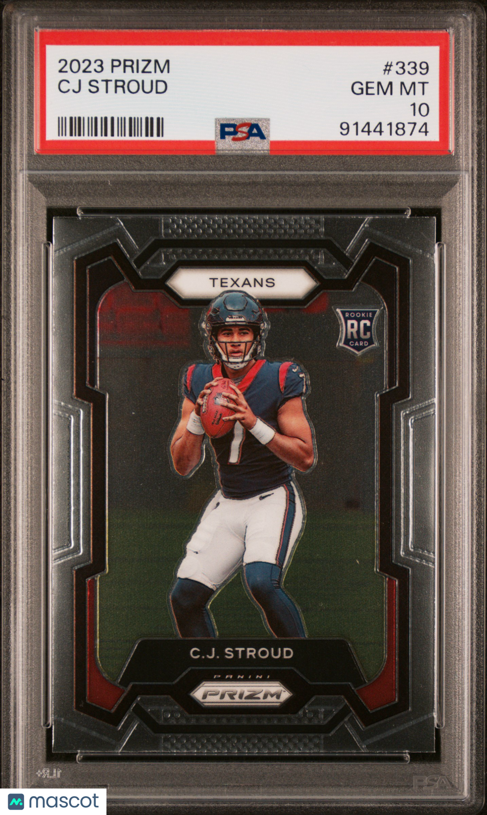 2023 Panini Prizm CJ Stroud Rookie #339 PSA 10 GEM MINT Houston Texans Graded Sports Cards