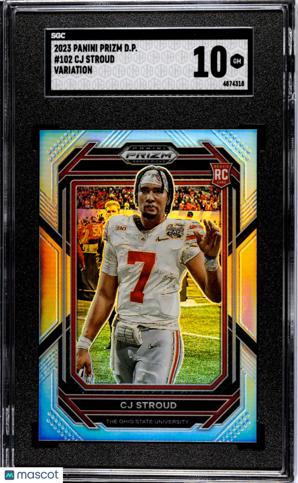 2023 Panini Prizm Draft Picks CJ Stroud Silver Variation Rookie #102 SGC 10 - Graded Sports Cards
