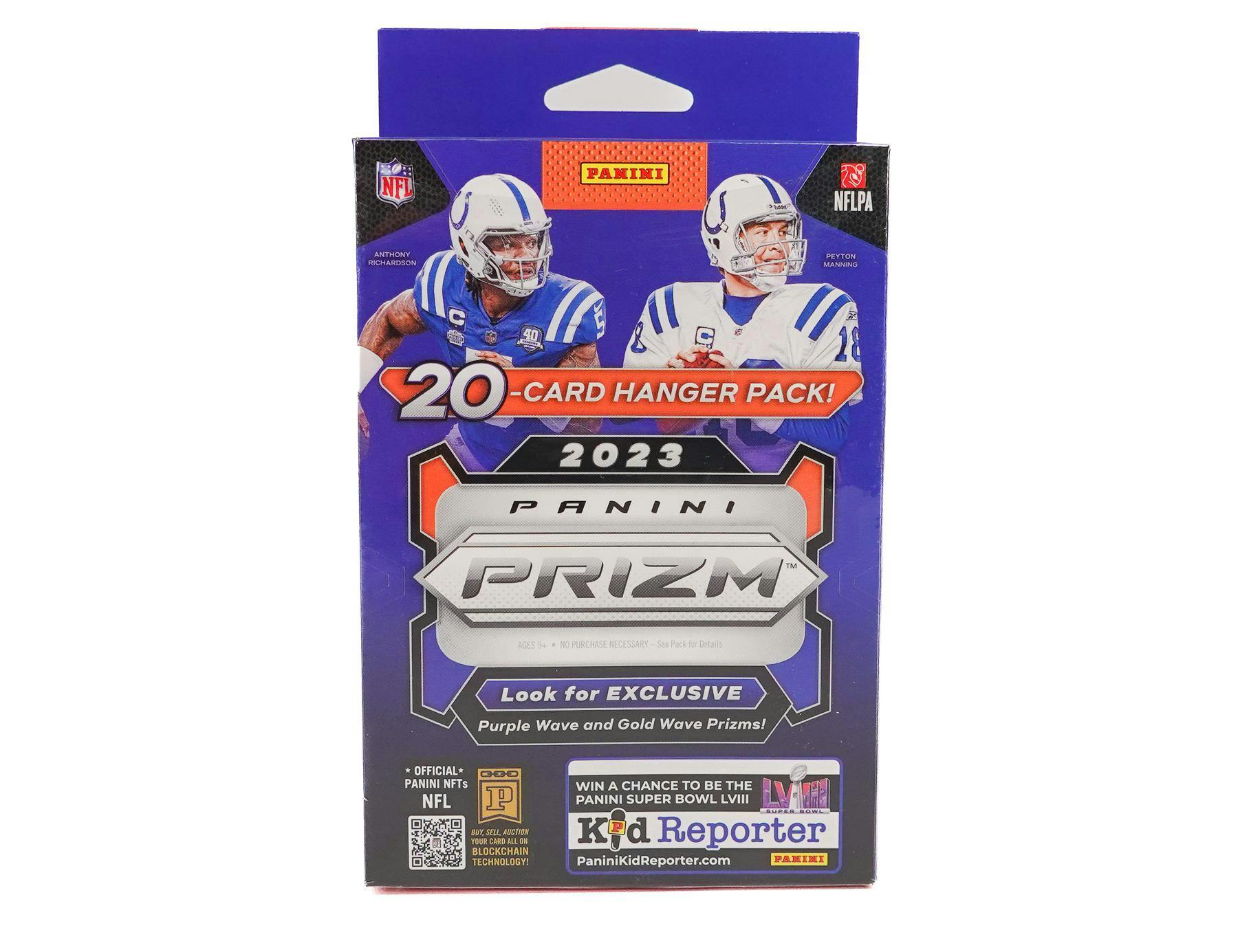 2023 Panini Prizm Football Hanger Box (Purple & Gold Wave Parallels!) - NFL Blaster Box
