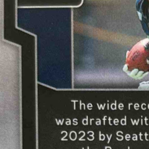 2023 Panini Prizm Jaxon Smith-Njigba Orange Ice #390 RC Seattle Seahawks - Sports Cards