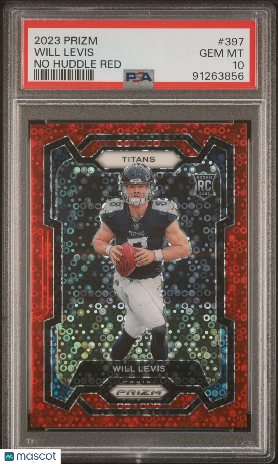 2023 Panini Prizm Will Levis Red Disco /70 #397 PSA 10 - Graded Sports Cards