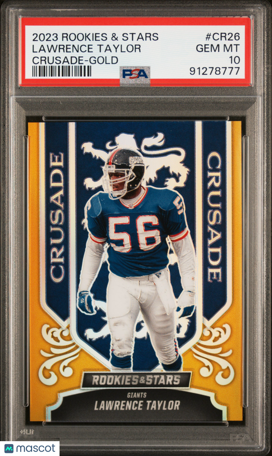 2023 Panini Rookies & Stars Crusade Lawrence Taylor Gold #CR26 PSA 10 8/10 - Graded Sports Cards