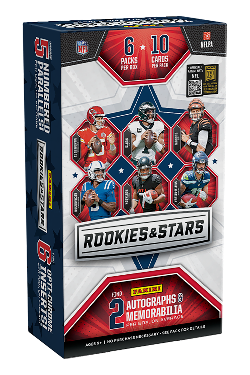 2023 Panini Rookies & Stars NFL Football Hobby Box (2 Auto 2 Mem) - NFL Hobby Box