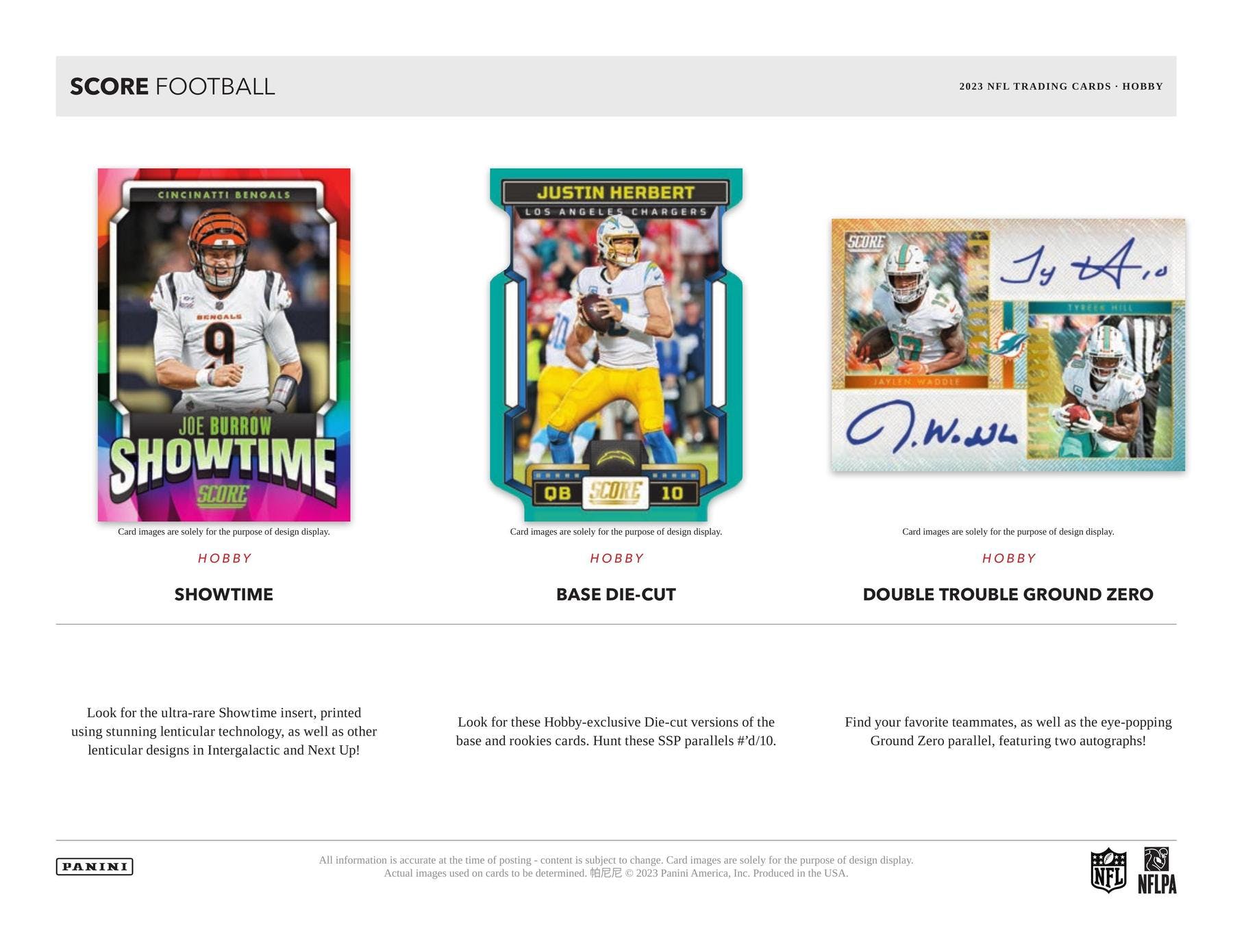 2023 Panini Score Football Hobby Box (4 Autogtaphs) (10 Jumbo Packs) - NFL Blaster
