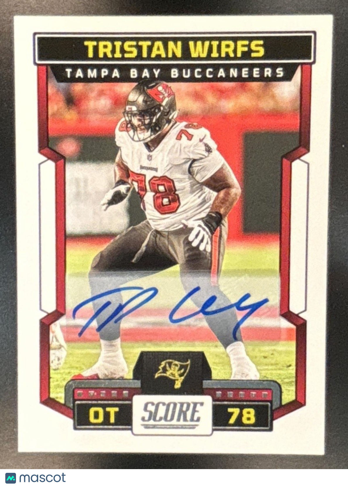 2023 Panini Score Tristan Wirfs Signatures #63 Auto Tampa Bay Buccaneers - Sports Cards