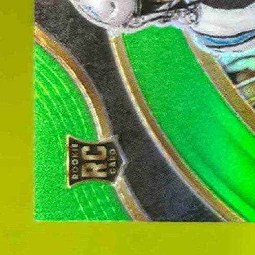 2023 Panini Select Bryce Young Neon Green Prizms Die Cut /499 #291 RC Panthers - Sports Cards