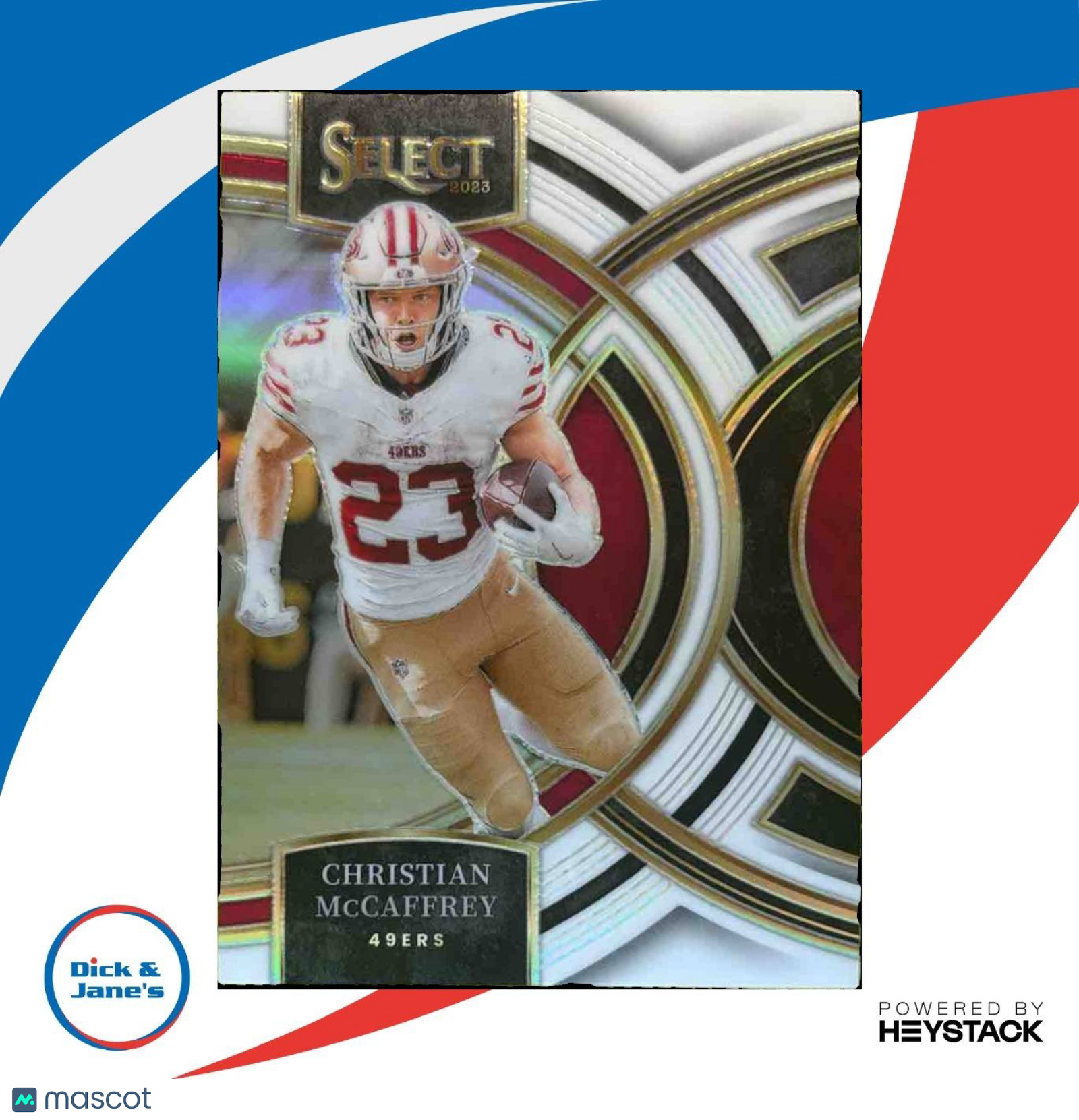 2023 Panini Select Christian McCaffrey White /35 #145 San Francisco 49ers - Sports Cards