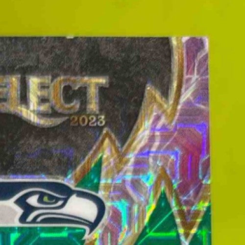 2023 Panini Select DK Metcalf Sparks Green Prizm 5/5 SP-DKM MEM Seattle Seahawks - Sports Cards