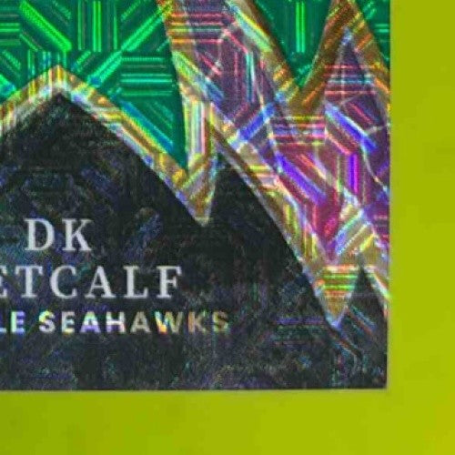 2023 Panini Select DK Metcalf Sparks Green Prizm 5/5 SP-DKM MEM Seattle Seahawks - Sports Cards