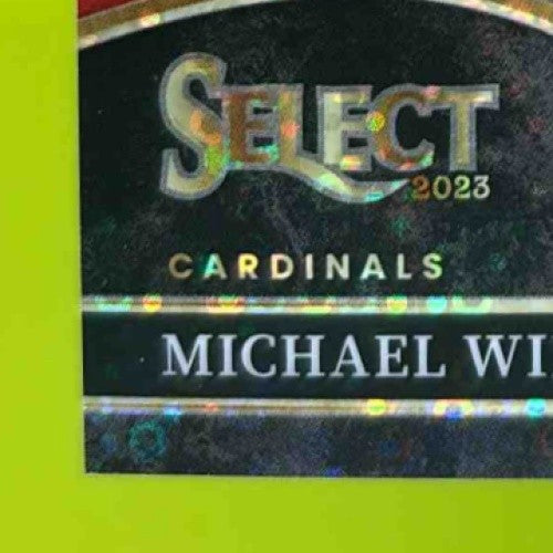 2023 Panini Select Michael Wilson Disco Red Prizms 6/49 #234 Club RC Cardinals - Sports Cards