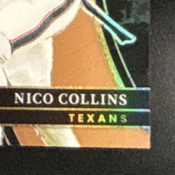 2023 Panini Select Nico Collins Jumbo Patch Auto /49 MEM Auto Houston Texans - Sports Cards