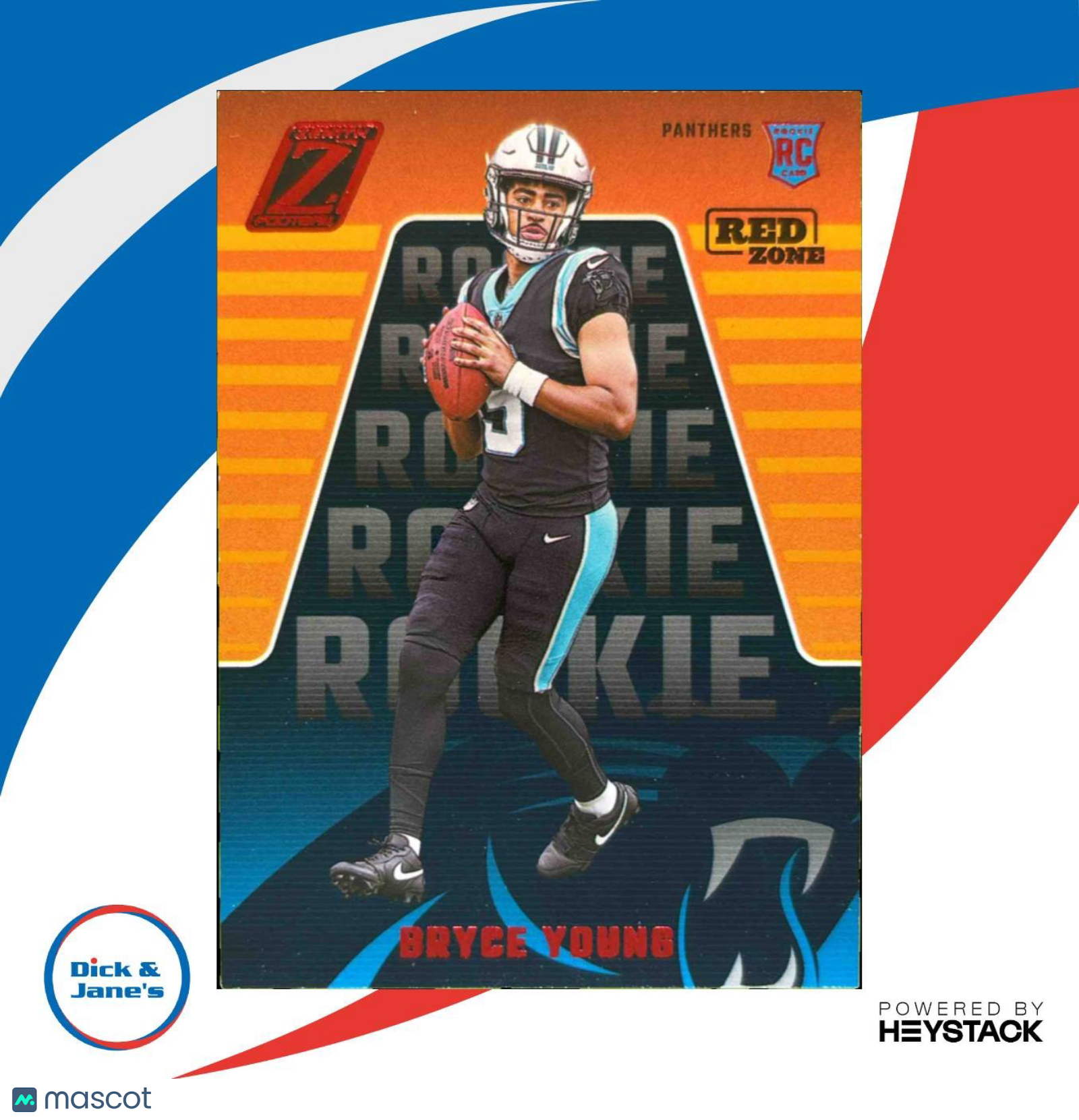 2023 Panini Zenith Bryce Young Red Zone #110 RC Carolina Panthers - Sports Cards