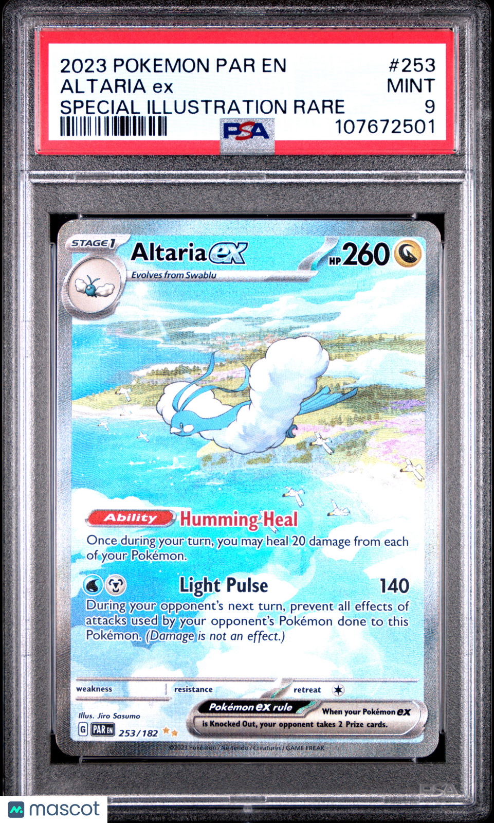 2023 Pokemon EN-Paradox Rift Altaria EX #253 Special Illustration Rare PSA 9 - Graded TCG/CCG