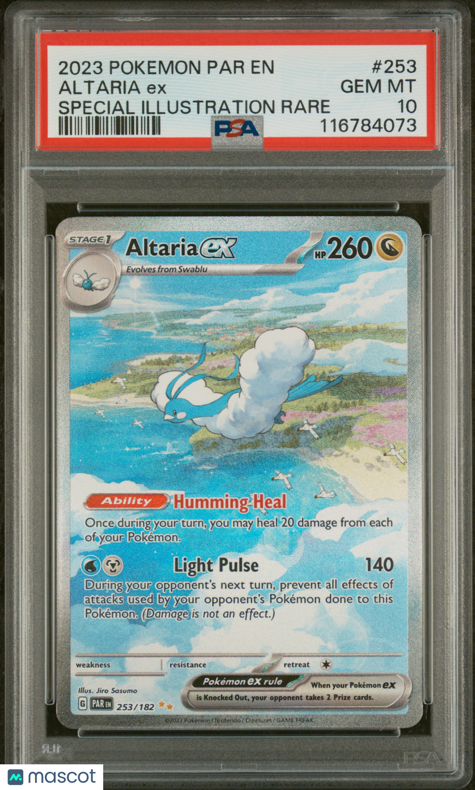 2023 Pokemon Paradox Rift Altaria EX #253 Special Illustration Rare PSA 10 GEM - Graded TCG/CCG