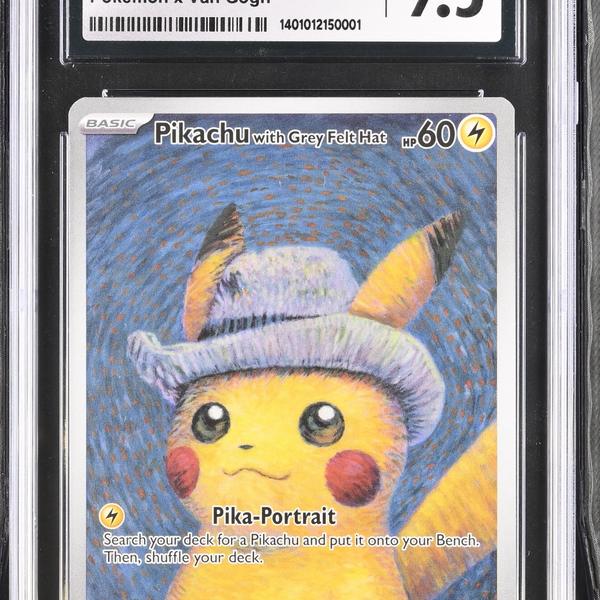 2023 Pokemon Promo Pikachu with Grey Felt Hat #085 Van