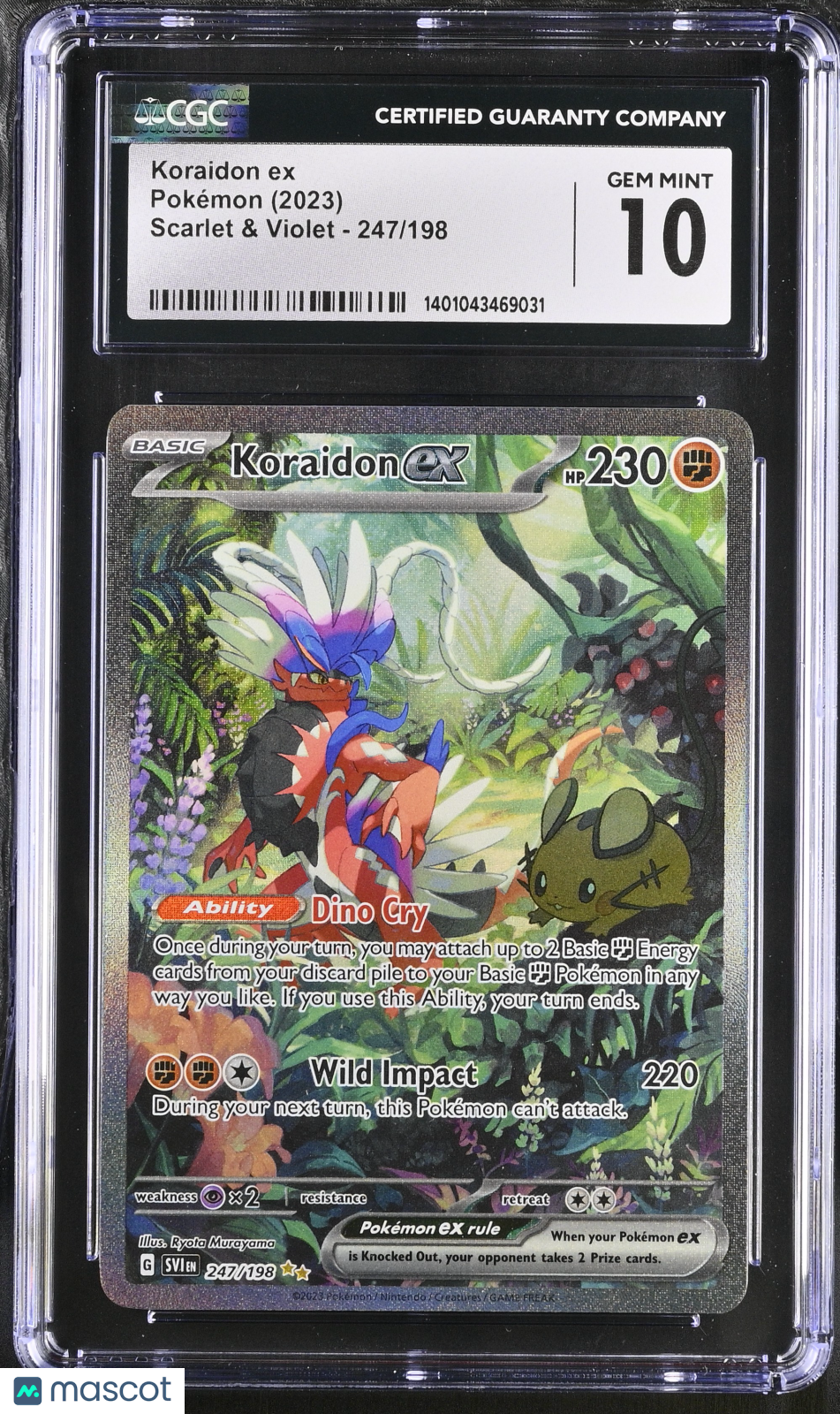 2023 Pokémon Scarlet & Violet Koraidon ex #247/198 CGC 10 - Graded TCG/CCG