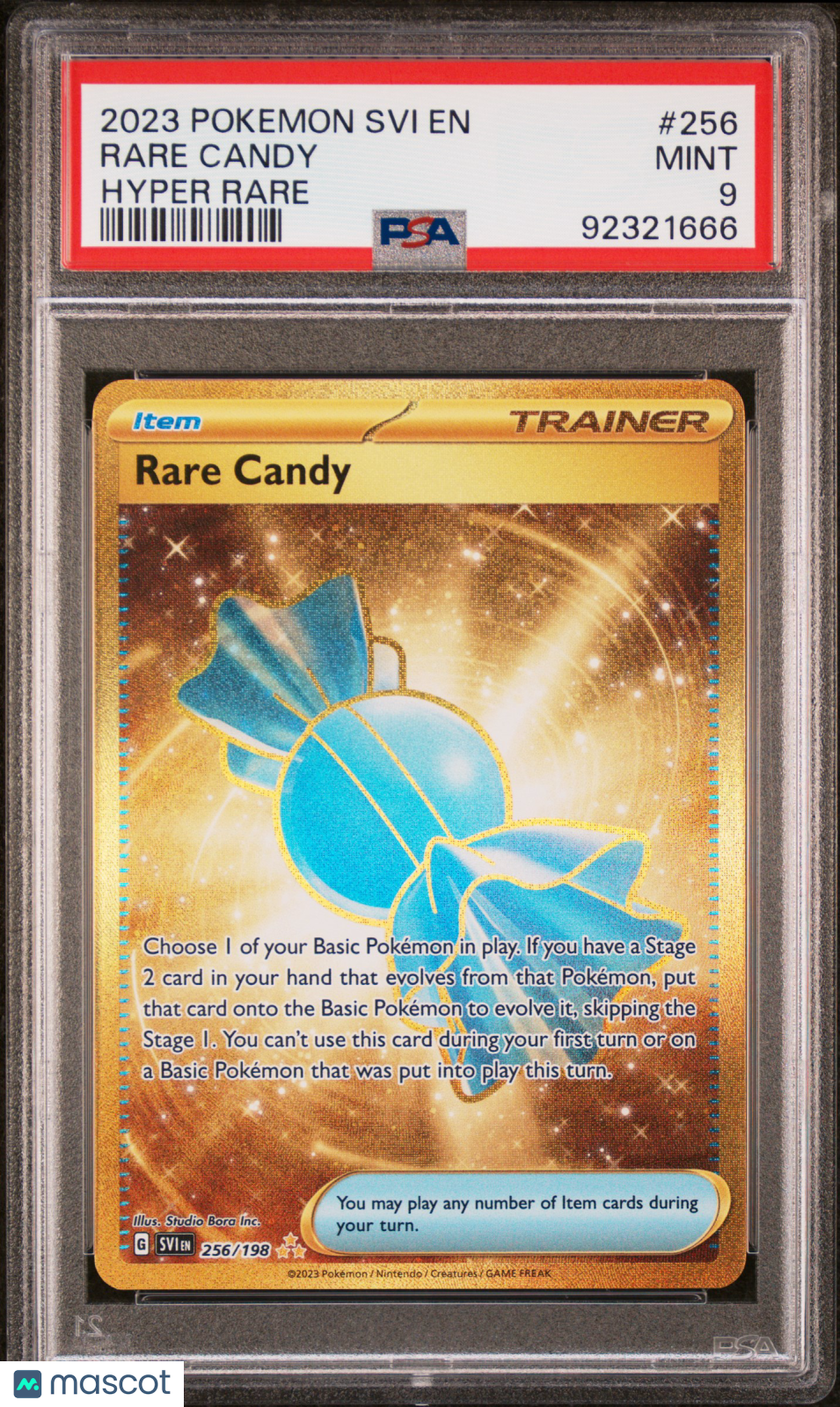 2023 Pokemon Sv1 Rare Candy #256 Hyper Rare PSA 9 - Graded TCG/CCG