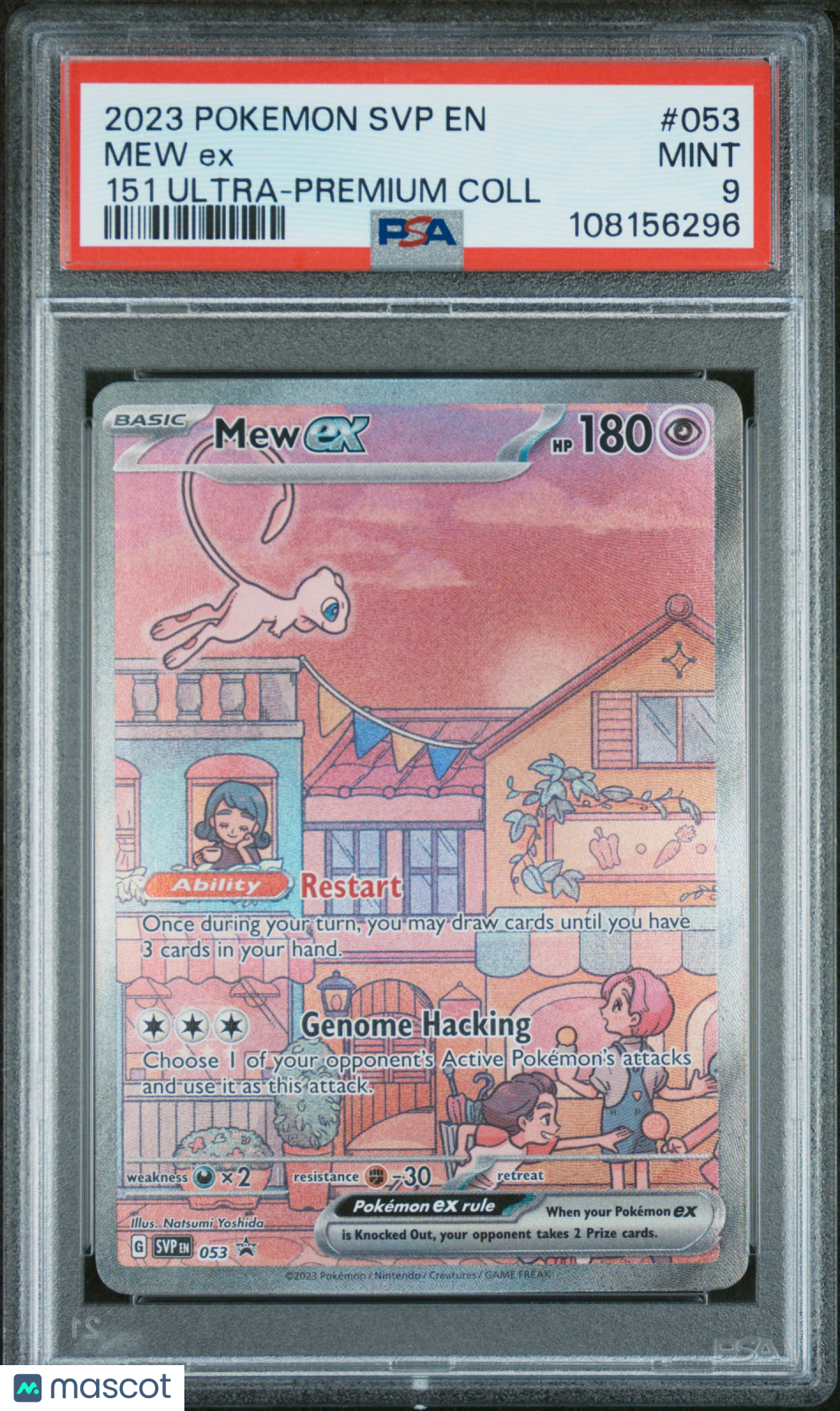 2023 Pokemon SVP EN-SV Black Star Promo Mew EX #053 151 Ultra Premium Coll PSA 9 - Graded TCG/CCG