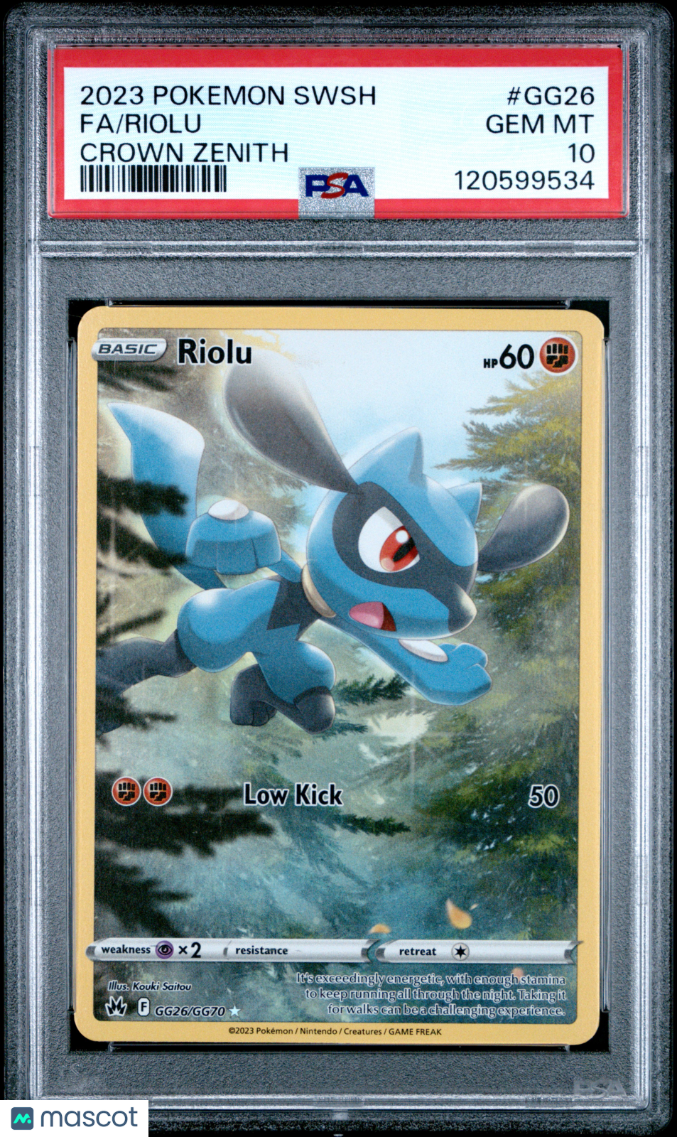 2023 Pokemon Sword And Shield Crown Zenith Riolu #GG26 FA PSA 10 GEM MINT - Graded TCG/CCG