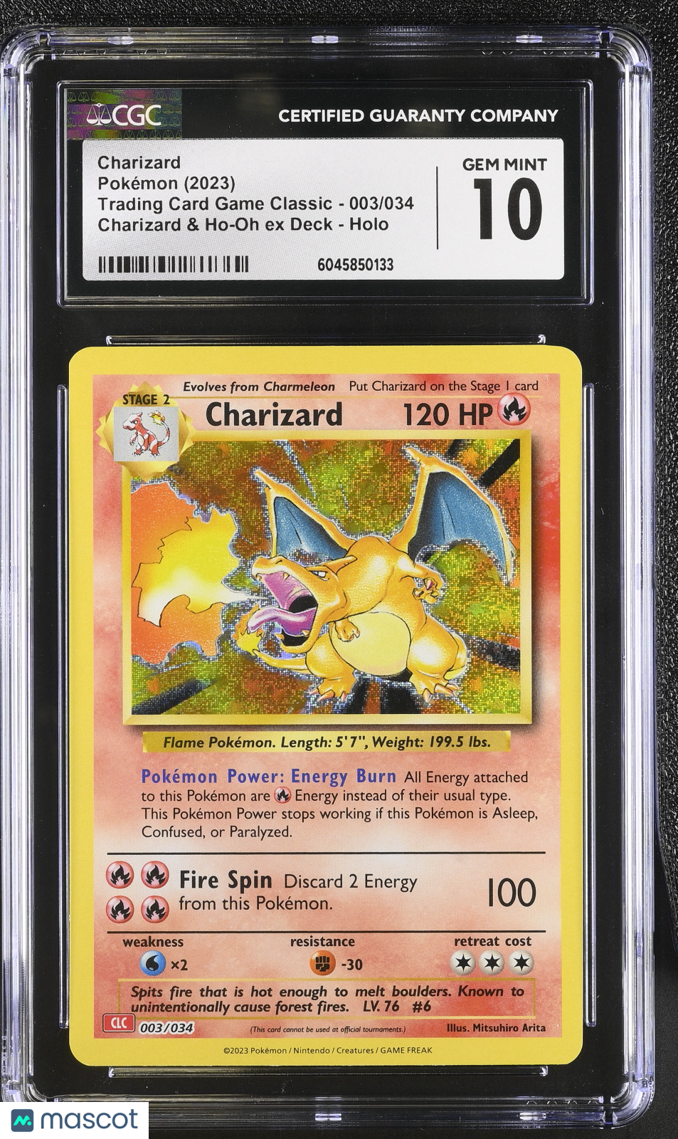 2023 Pokemon Trading Card Game Classic Charizard #003/034 CGC 10 GEM MINT - Graded TCG/CCG