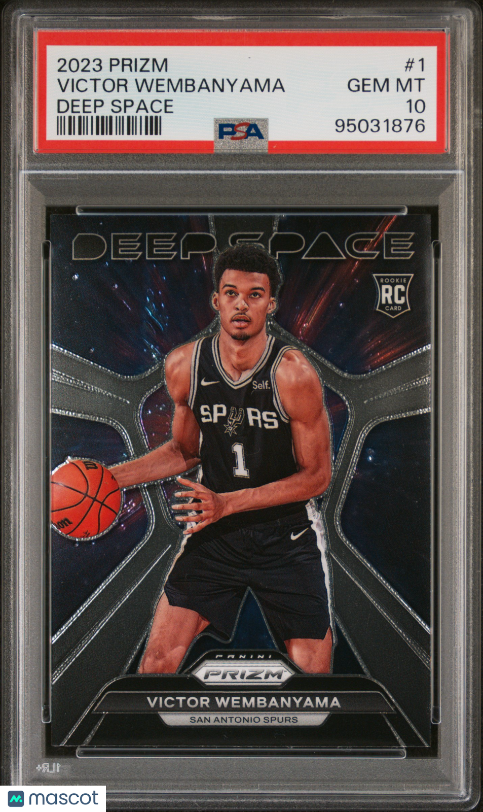 2023 Prizm Deep Space Victor Wembanyama Rookie #1 PSA 10 San Antonio Spurs Graded Sports Cards