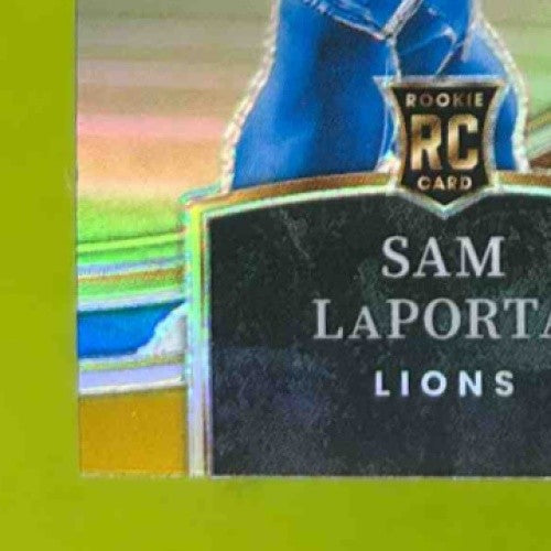 2023 Select Sam LaPorta Black and Gold Prizms Die Cut #106 RC Detroit Lions - Sports Cards