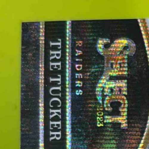 2023 Select Tre Tucker Zebra Prizm Die Cut SSP #214 RC Club Las Vegas Raiders - Sports Cards
