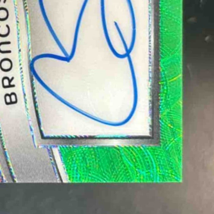 2023 Spectra Courtland Sutton 2022 Football Auto Neon Green /35 Denver Broncos - Sports Cards