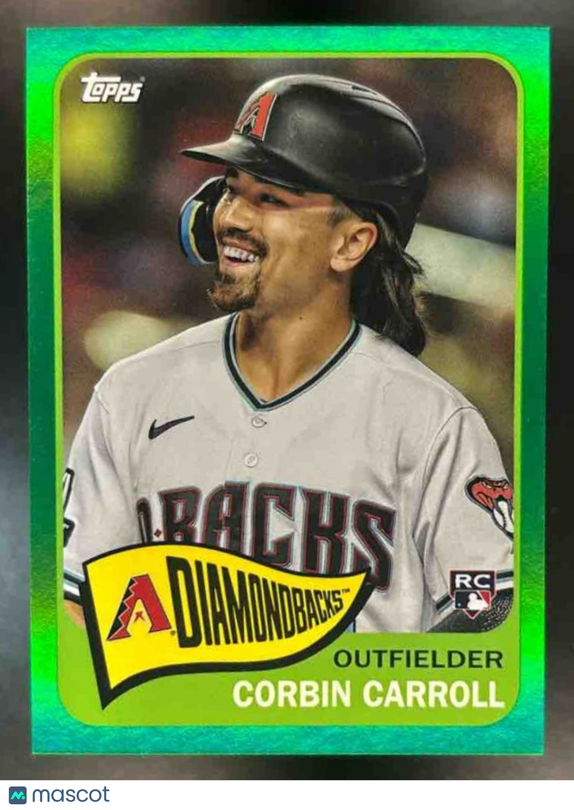 2023 Topps Archives Corbin Carroll Green Foil /99 #180 RC Arizona Diamondbacks - Sports Cards