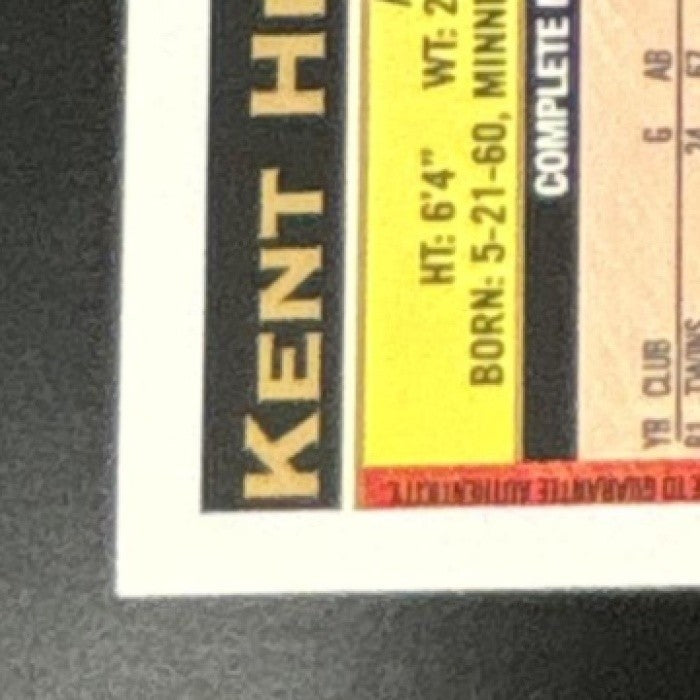 2023 Topps Archives Kent Hrbek Fan Favorites Auto #97FF-KH Minnesota Twins - Sports Cards