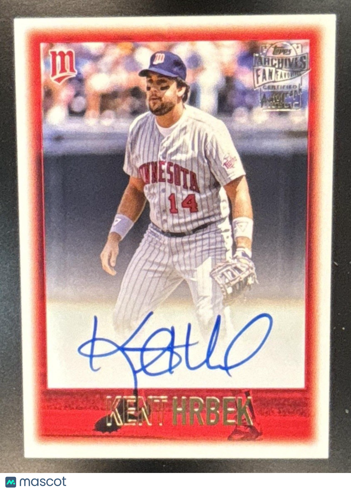 2023 Topps Archives Kent Hrbek Fan Favorites Auto #97FF-KH Minnesota Twins - Sports Cards