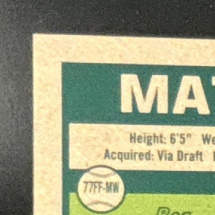 2023 Topps Archives Matt Wallner Fan Favorites Auto #77FF-MW RC Minnesota Twins - Sports Cards
