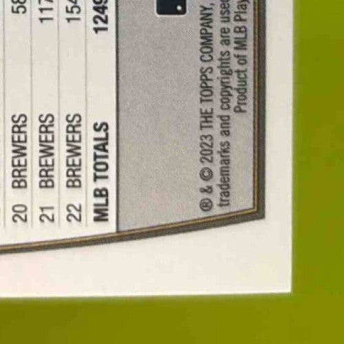 2023 Topps Big League Christian Yelich #271 Milwaukee Brewers - Sports Cards