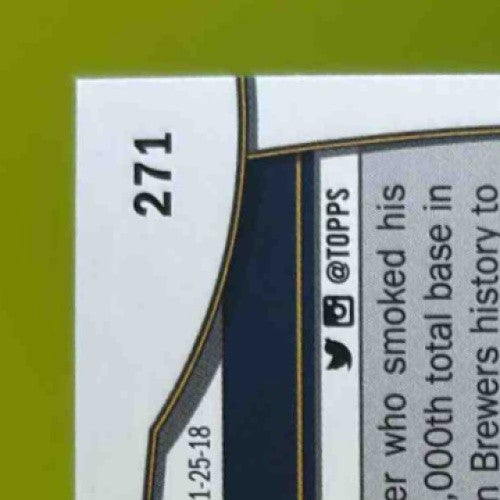 2023 Topps Big League Christian Yelich #271 Milwaukee Brewers - Sports Cards