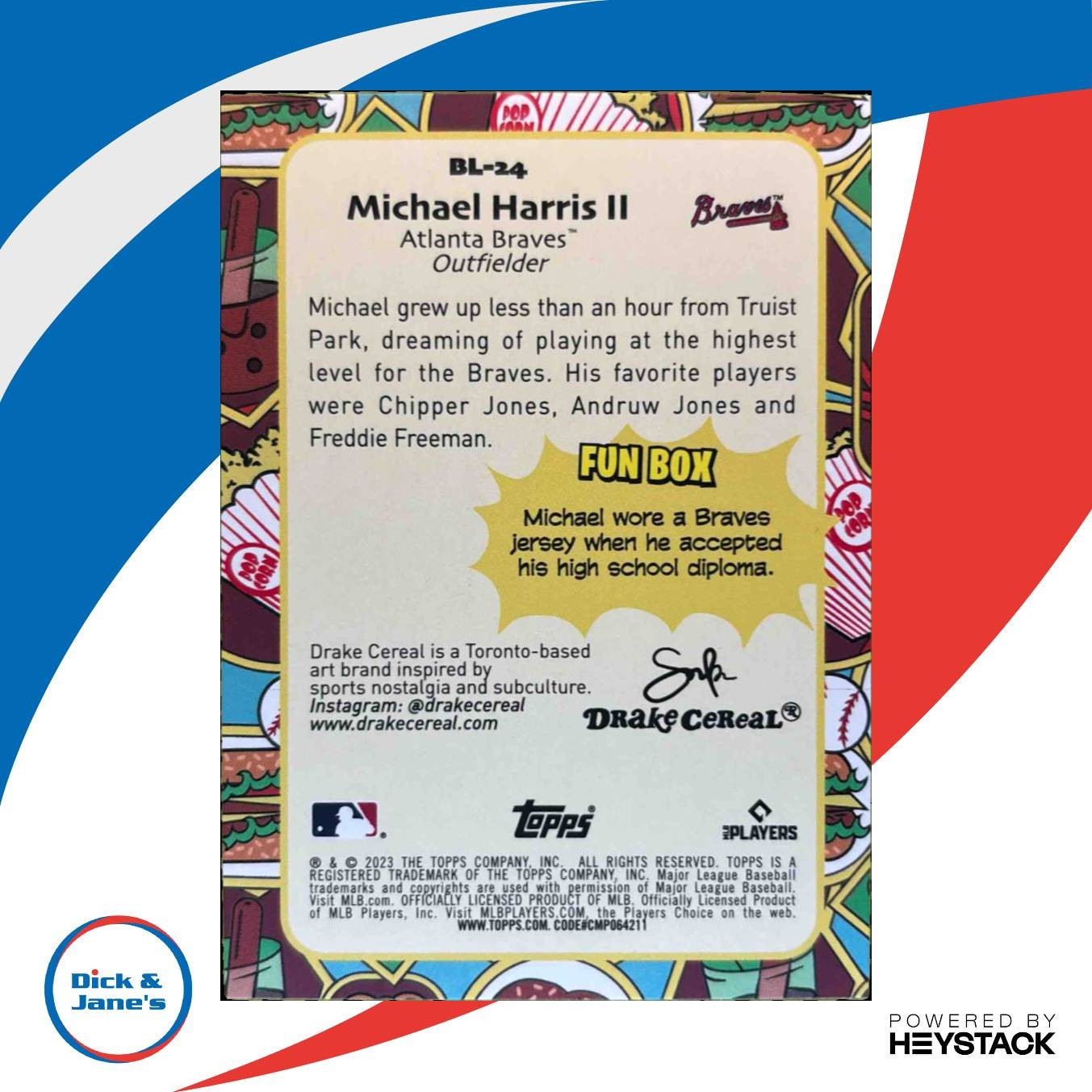 2023 Topps Big League Michael Harris II Leaguers #BL-24 RC Atlanta Braves - Sports Cards