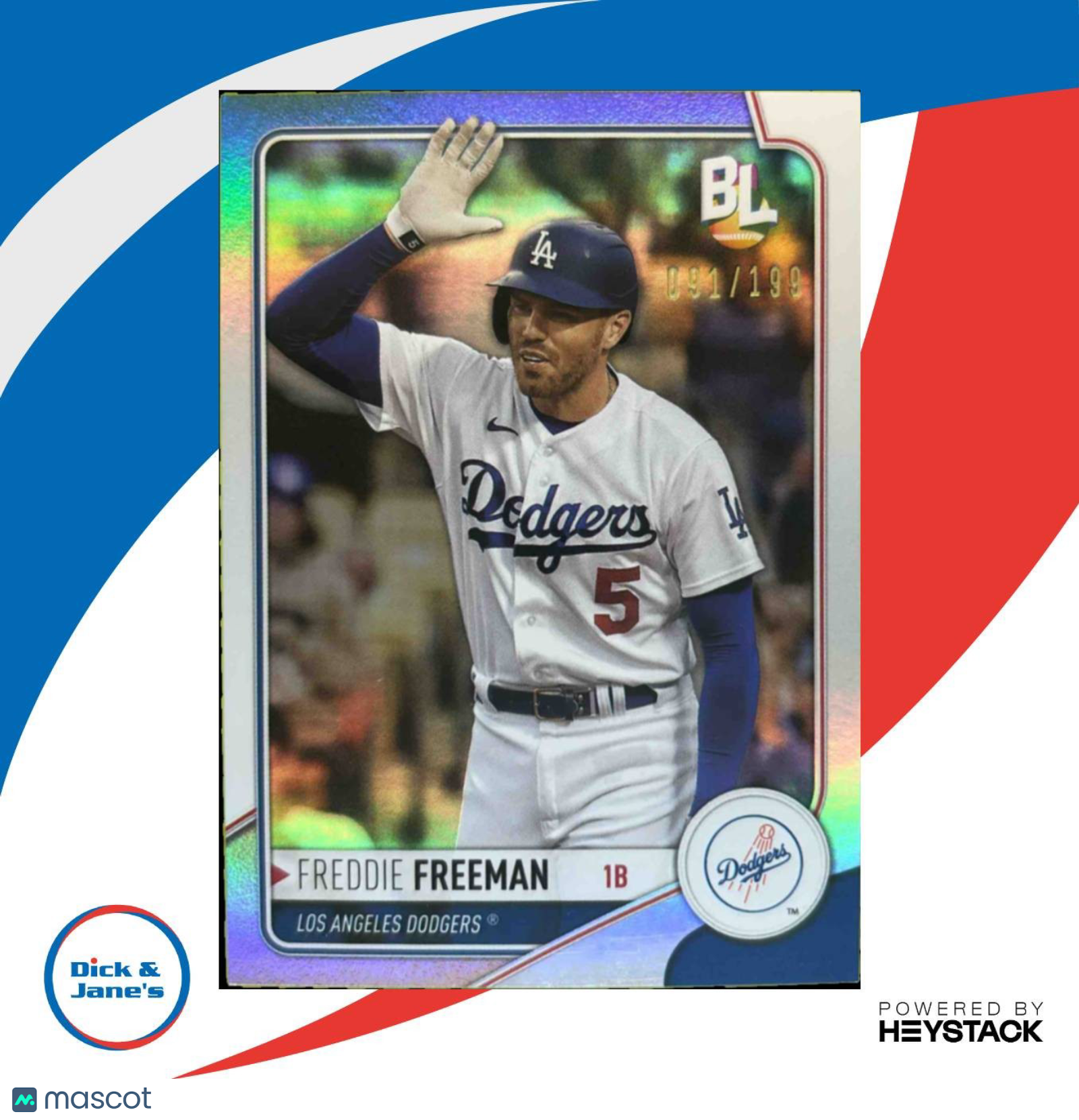 2023 Topps Big League Wrapper Redemption Freddie Freeman Silver Foil /199 WR-20 - Sports Cards