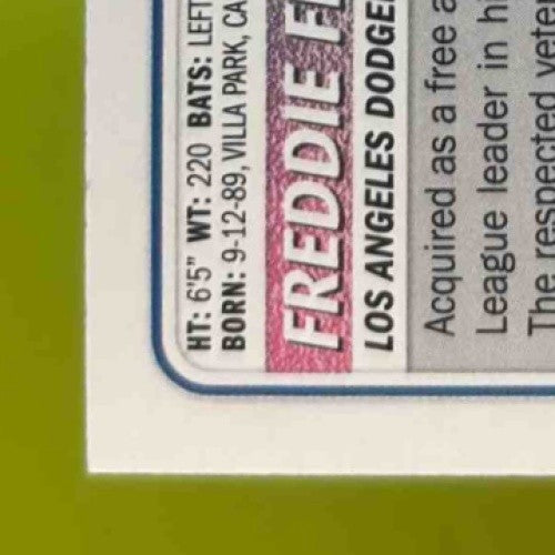 2023 Topps Big League Wrapper Redemption Freddie Freeman Silver Foil /199 WR-20 - Sports Cards