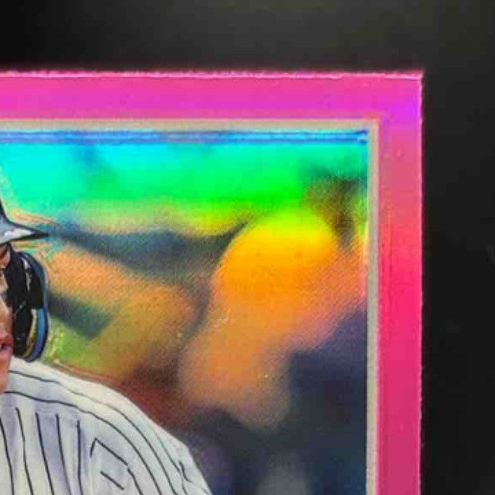 2023 Topps Chrome Aaron Judge Pink Refractor #62 New York Yankees - Sports Cards