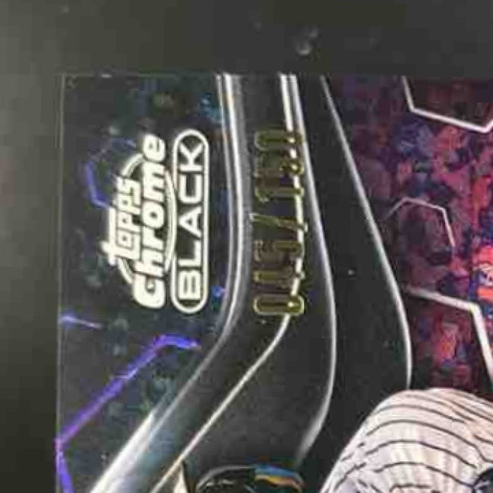 2023 Topps Chrome Black Aaron Judge Purple Mini Diamond /150 #1 New York Yankees - Sports Cards
