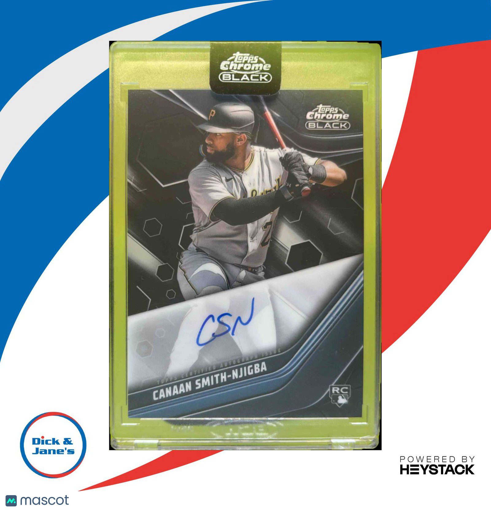 2023 Topps Chrome Black Canaan Smith-Njigba Auto #CBA-CSN RC Pittsburgh Pirates - Sports Cards