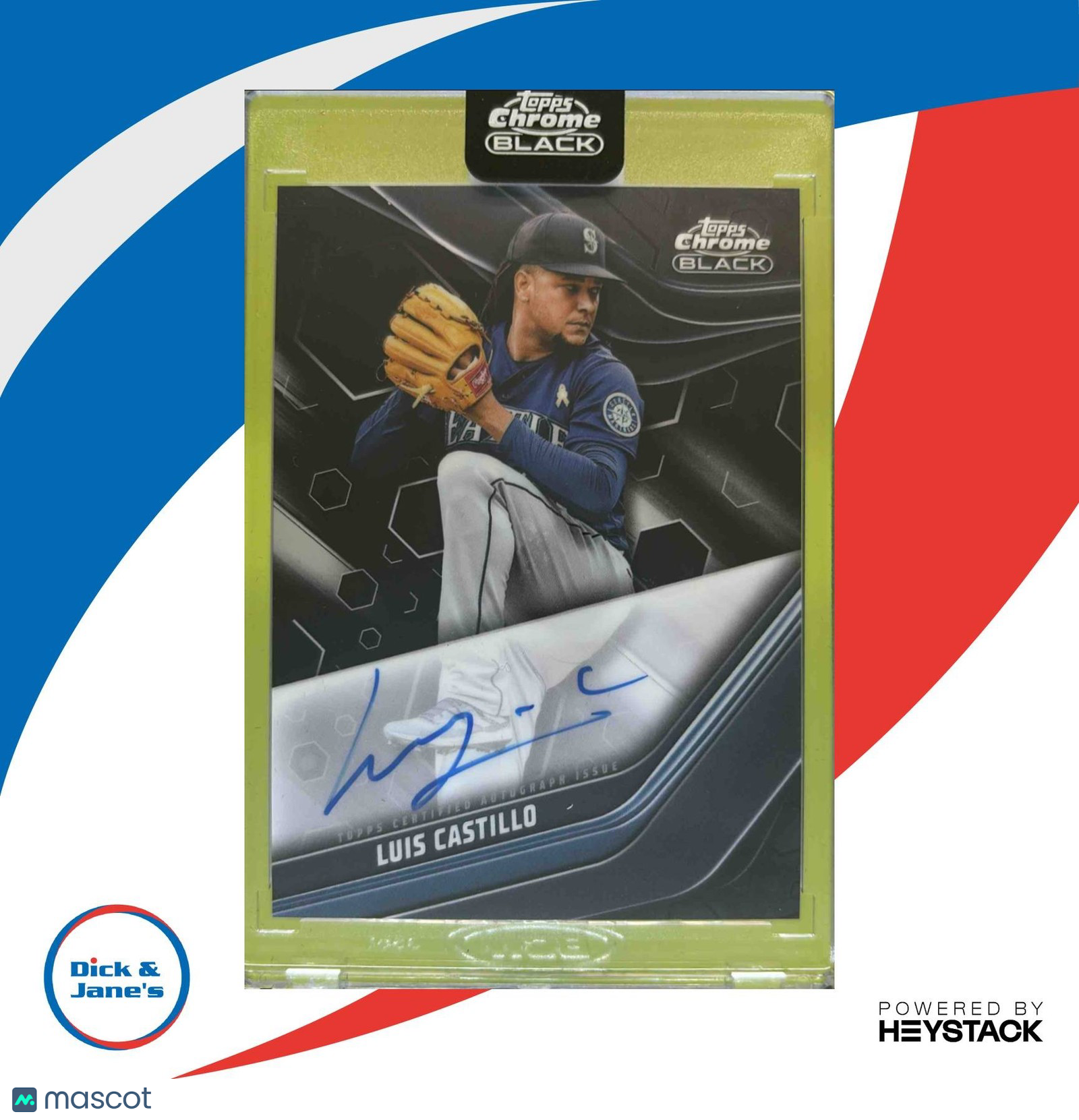 2023 Topps Chrome Black Luis Castillo Auto #CBA-LC RC Seattle Mariners - Sports Cards