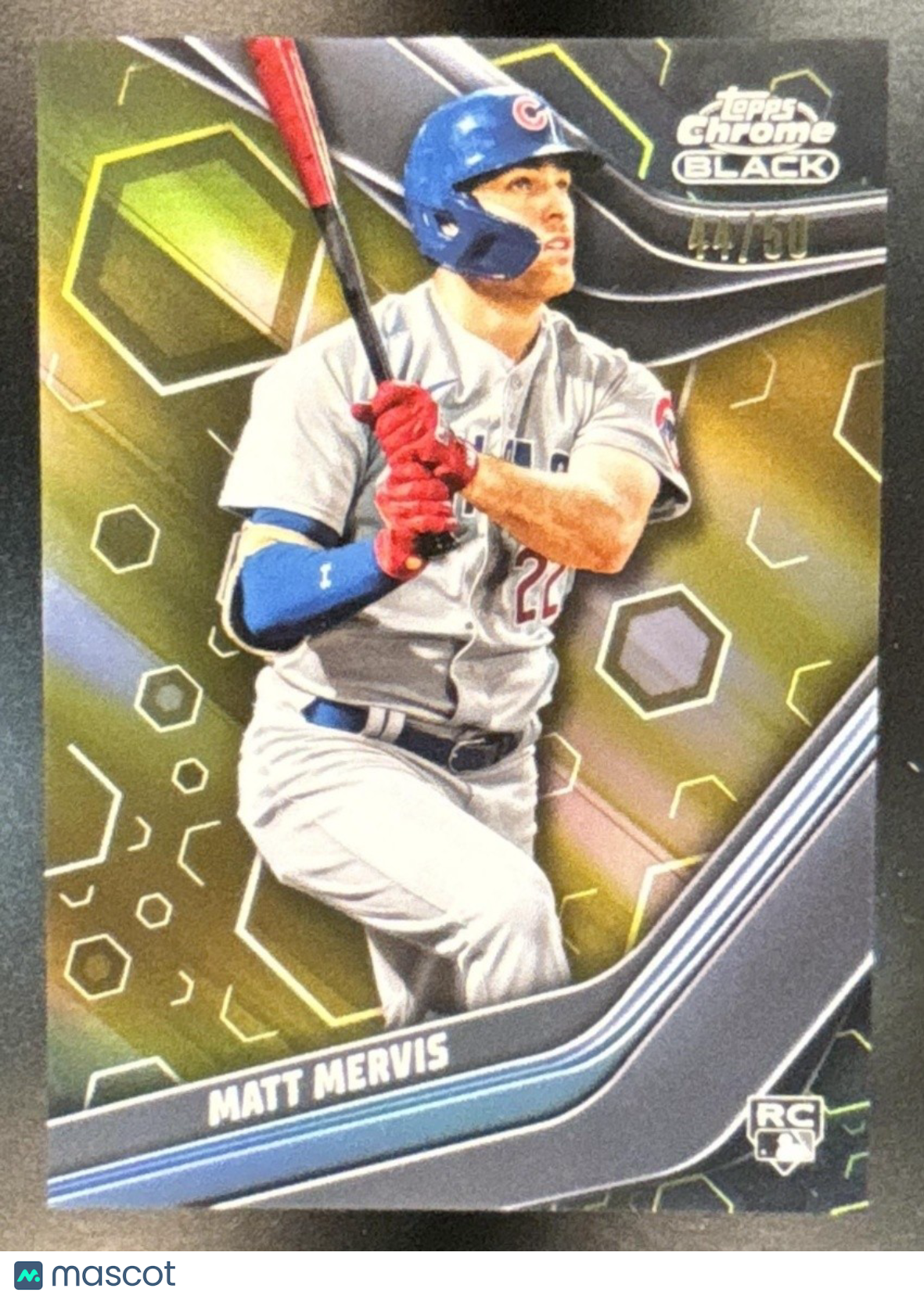 2023 Topps Chrome Black Matt Mervis Gold Refractor /50 #84 RC Chicago Cubs - Sports Cards