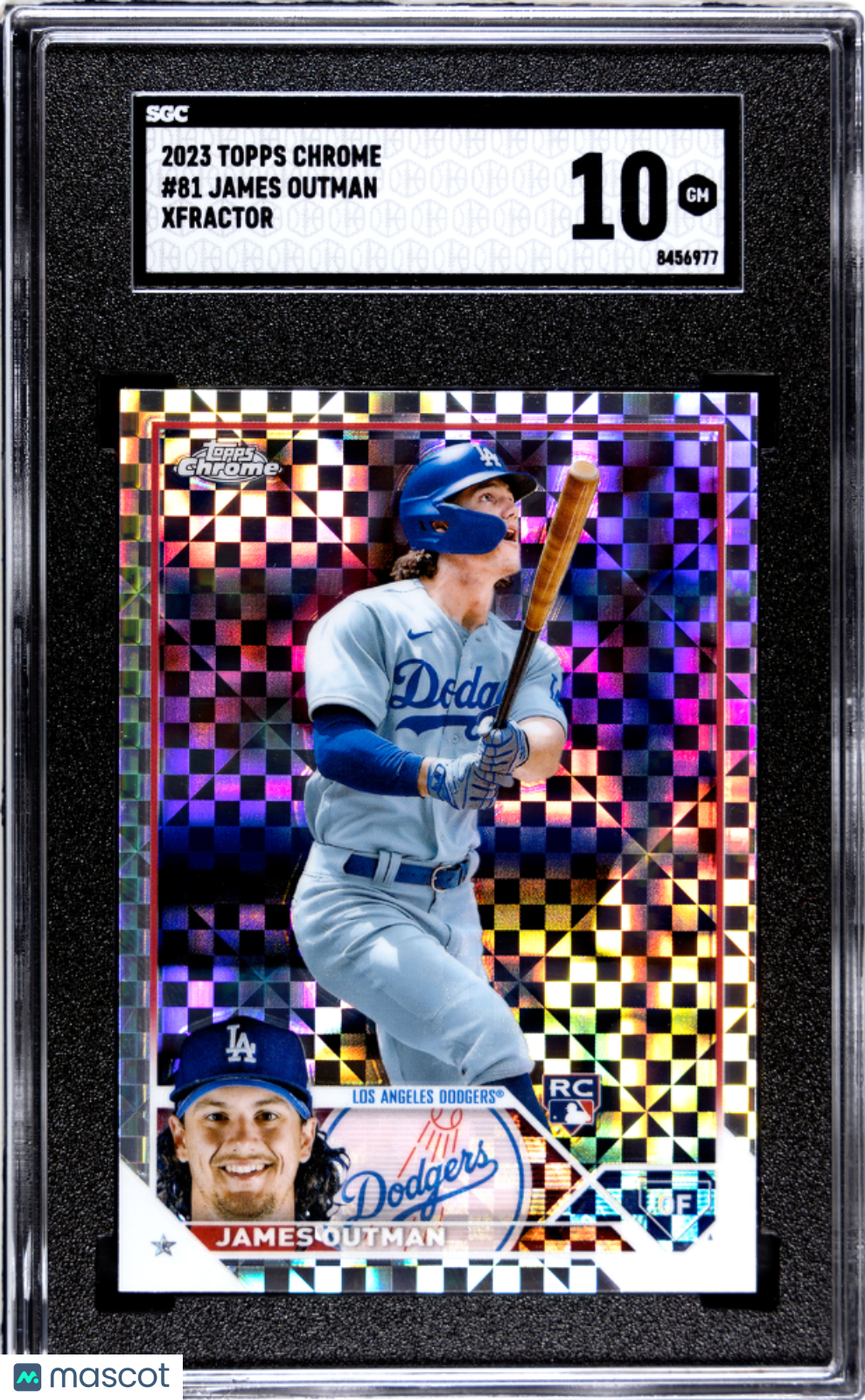 2023 Topps Chrome James Outman Xfractor #81 SGC 10 - Graded Sports Cards