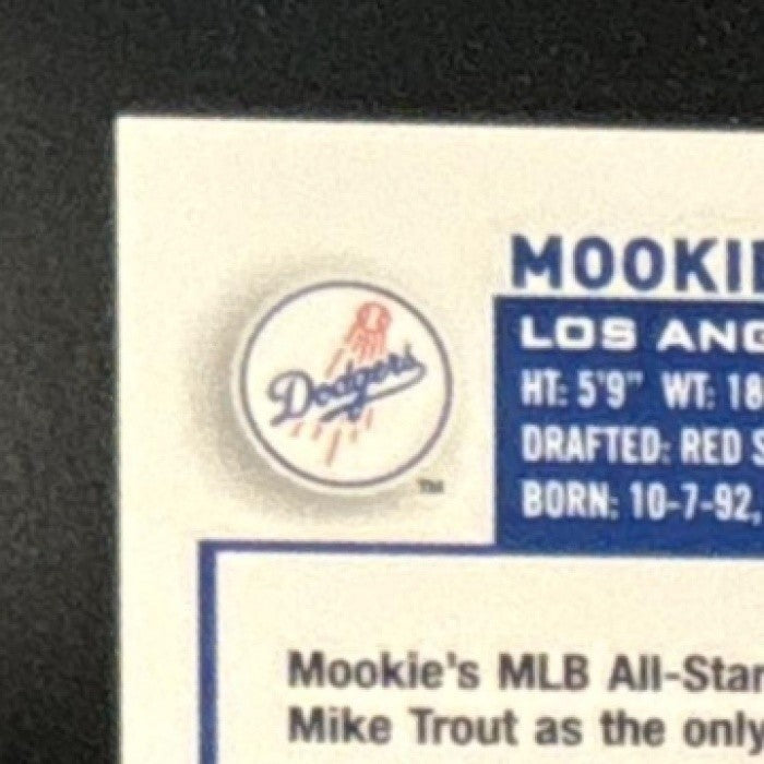 2023 Topps Chrome Mookie Betts Image Variations Green Speckle /99 #150 Dodgers - Sports Cards