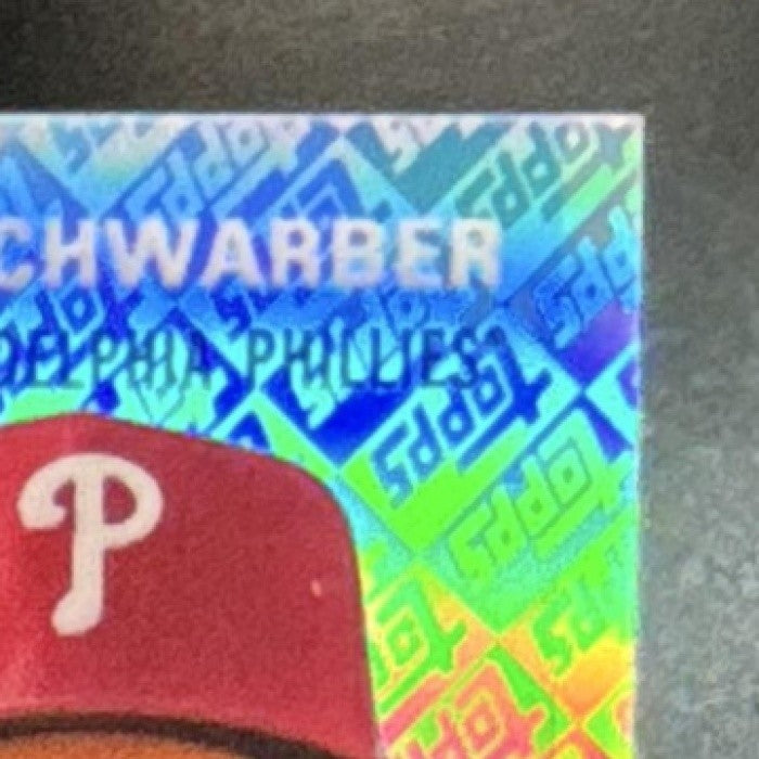 2023 Topps Chrome Platinum Anniversary Kyle Schwarber Refractor /499 #368 - Sports Cards