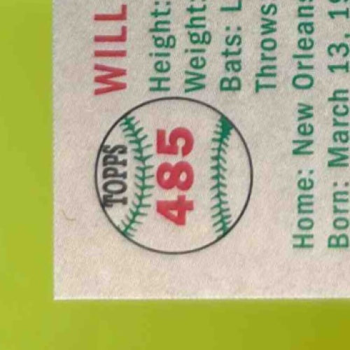 2023 Topps Chrome Platinum Anniversary Will Clark Blue Shimmer /100 #485 Giants - Sports Cards