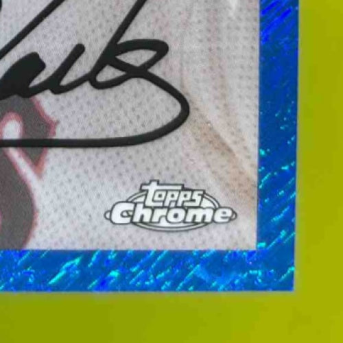 2023 Topps Chrome Platinum Anniversary Will Clark Blue Shimmer /100 #485 Giants - Sports Cards