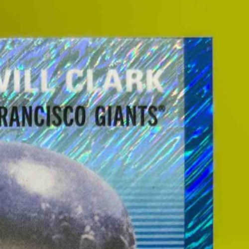 2023 Topps Chrome Platinum Anniversary Will Clark Blue Shimmer /100 #485 Giants - Sports Cards